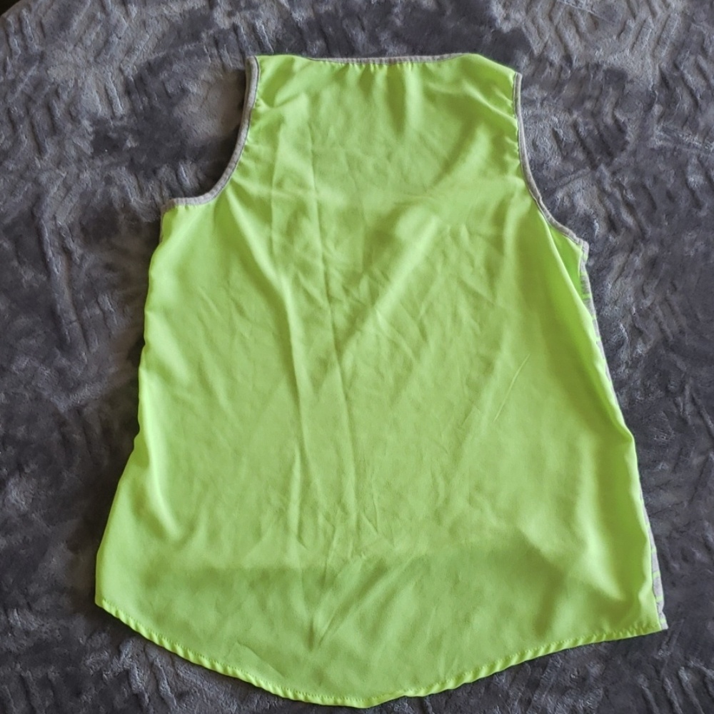 Neon-Green/Gray Tank - Picture 2 of 6